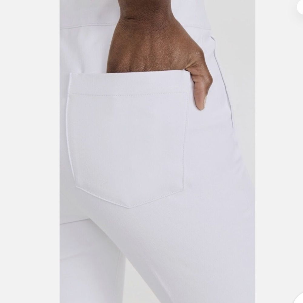 NWOT Spanx On The Go Ankle Slim Straight Pant Ultimate Opacity White 20372R - Picture 7 of 15